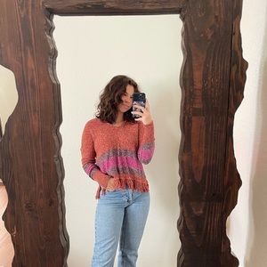 Fringe Long Sleeve Ponch